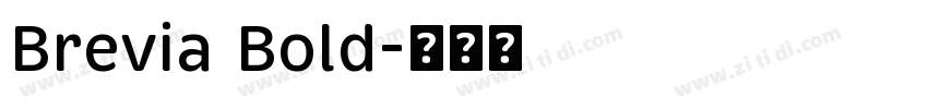 Brevia Bold字体转换